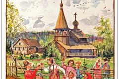 Деревенские дети на мостике 1970 г.