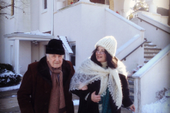 Рождество 2018 года. Р.В. Полчанинов с  дочерью  у Св. Серафимовского-храма