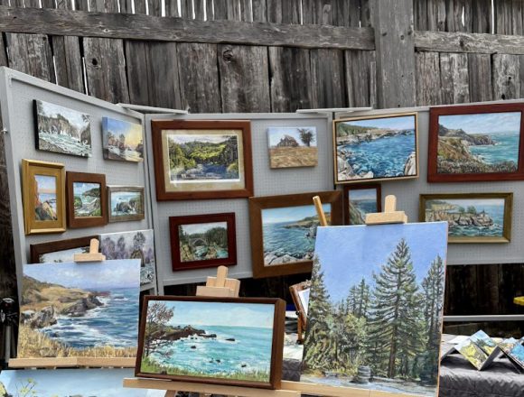 Выставка картин на фестивале в Форте Росс Фестиваль Форт Росс: «День истории» потерял своё русское лицо