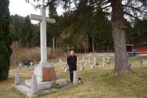 Константин Пио-Ульский на кладбище в Келлерберге. 2018 год.